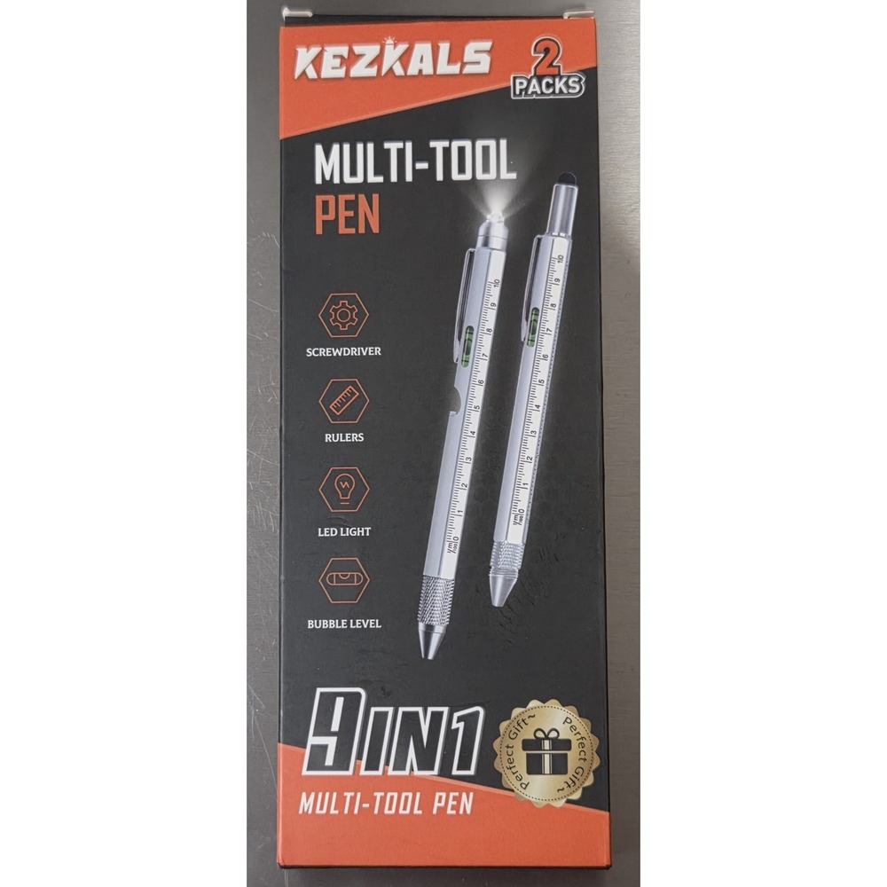 9 in 1 Multitool Pen Kezkal 2 Pack